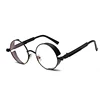 Round Metal Myopia Glasses Gothic Steampunk Vintage Shield Eyewear Shades Prescription 0 -0.5 -0.75 -1.0 -2.0 -3.0 To -6.0 2