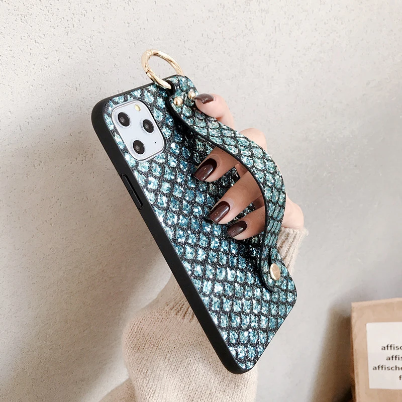 Ремешок на запястье Чехол для samsung Galay A80 A90 A70 A60 A50 A50S A30S A40 A30 A20 A10 A20S A10S A10E M30 M20 M10 Блестящий Драгоценный Камень чехол
