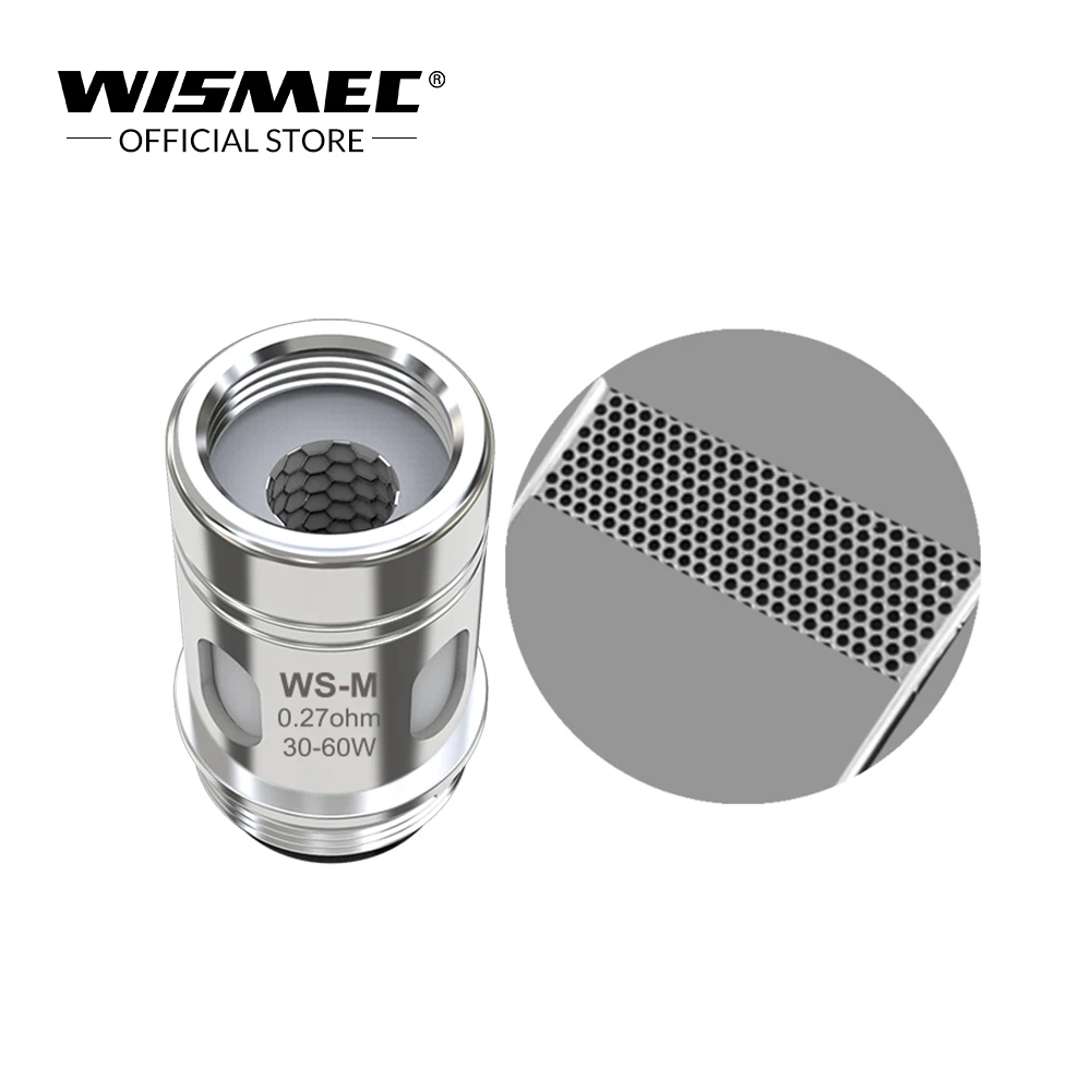 [Официальный магазин] оригинальная катушка Wismec WS WS01 0.2ohm/WS02 0.25ohm/WS03 1.5ohm/WS04 1.3ohm головка/WS-M 0.27ohm для Sinuous solo