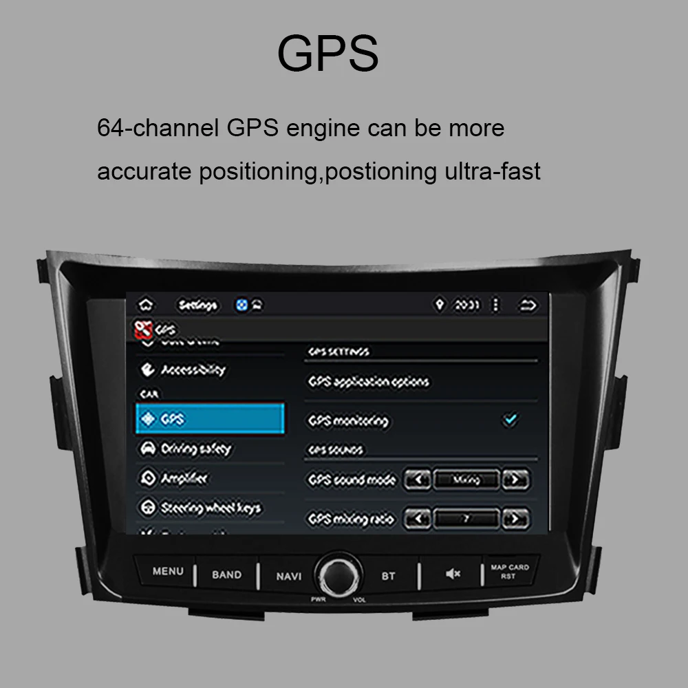 Автомобильный радиоприемник 8 дюймов 4 ГБ ОЗУ Android 9 0 Восьмиядерный стерео с Bluetooth
