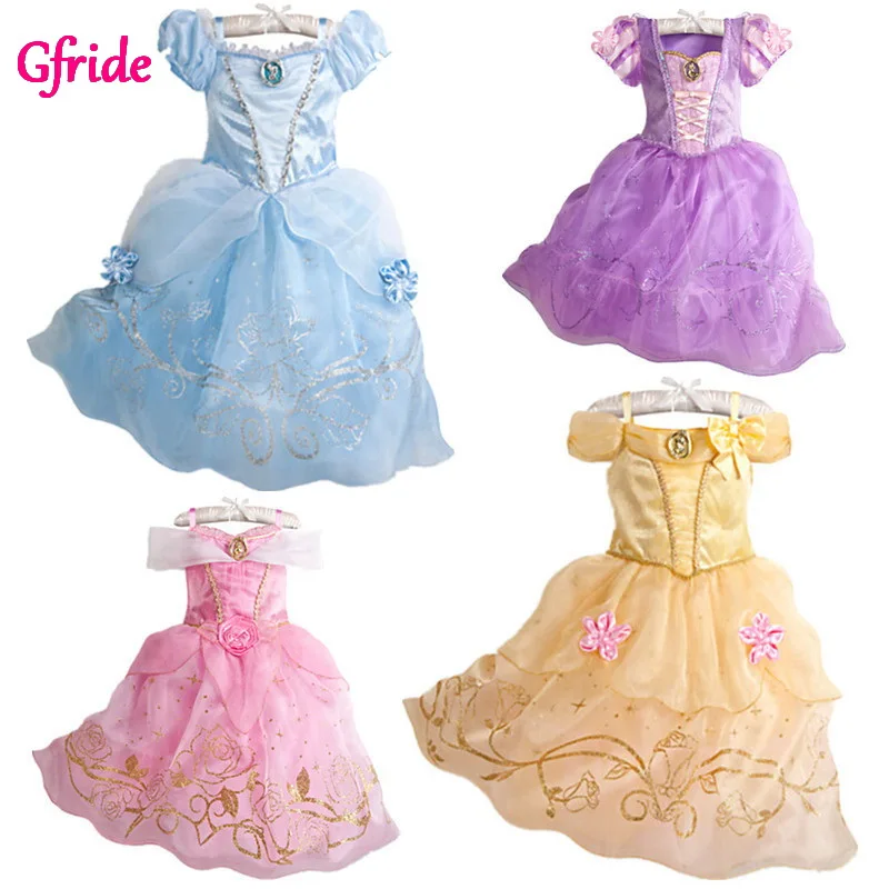 

Baby Girls Halloween Fancy Fairy Costume For Girl Princess Cinderella Aurora Belle Rapunzel Dress Up Kids Christmas Clothing 2-8