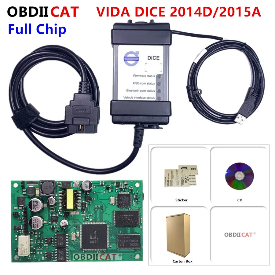 Полный чип Vida Dice PRO 2014D многоязычные кости Pro + 2015A ключ зеленая плата