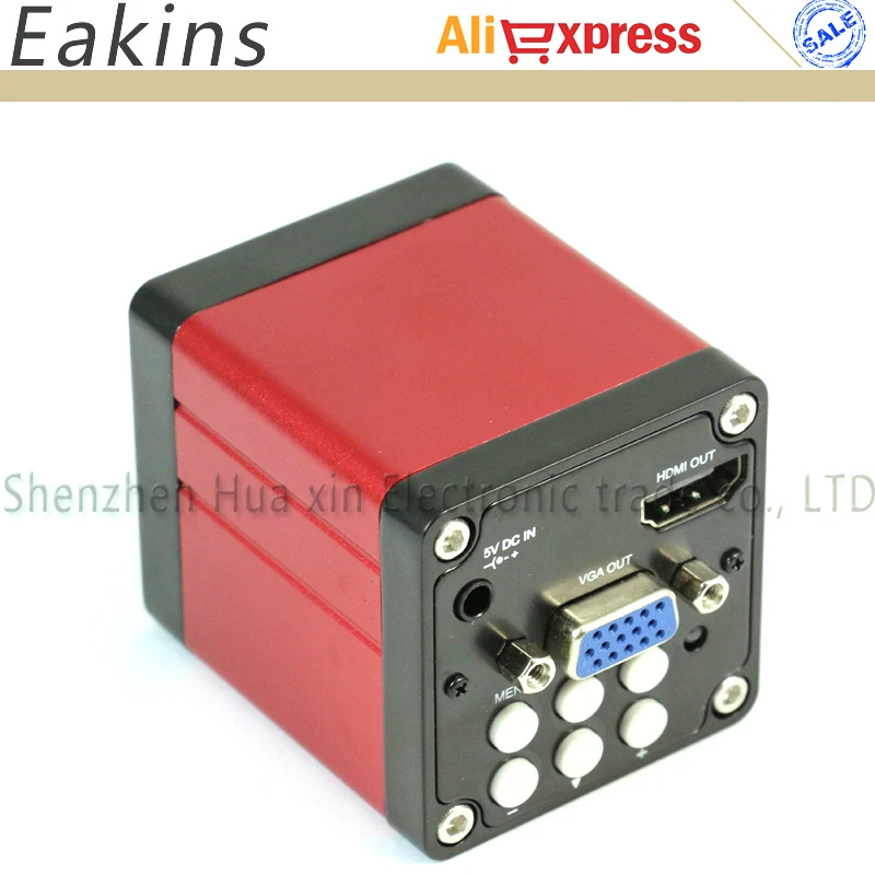 13MP 720p CMOS HDMI микроскоп vga камера комплект+ CCD 0.5X C-Mount объектив микроскоп окуляр для 23,2 мм+ 30 мм+ 30,5 мм кольцо