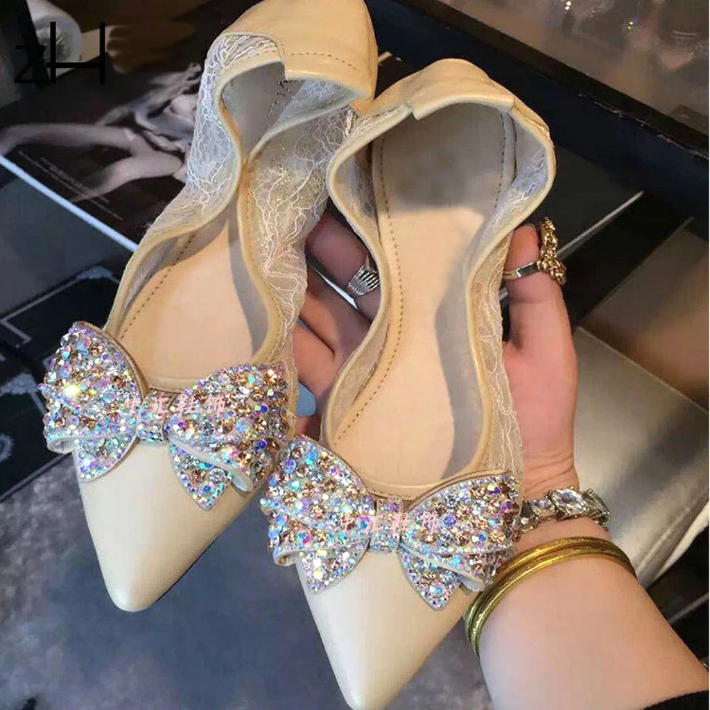 Detachable Bowknot Shoe Clip Decorative Crystal Shoe Charm Butterfly Buckle