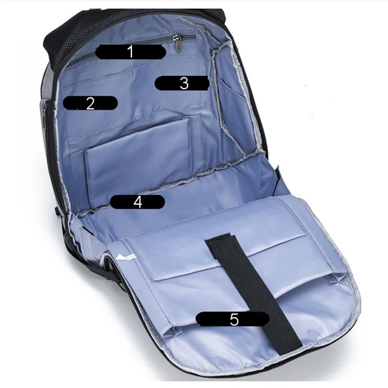 BelaBolso, панельный рюкзак для ноутбука 15,6 дюймов, Мужская Новая дорожная сумка, рюкзак с зарядкой через usb, Мужской многофункциональный модный рюкзак HMB696