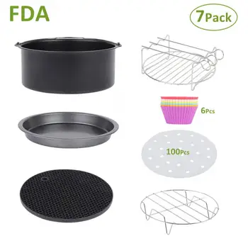 

Air Fryer Accessories Universal XL Kit for Towerand (3.3QT)Set of 7-8 Inch
