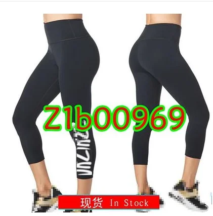 P969 black FIT FUNKY женские трикотажные хлопковые брюки спортивные Капри для бега леггинсы одежда Брюки карго Леггинсы Капри P969 - Цвет: P969 black