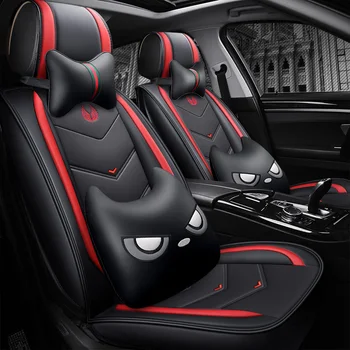 

Full Coverage Eco-leather auto seats covers PU Leather Car Seat Covers for Land evoque defender discovery sport range rover