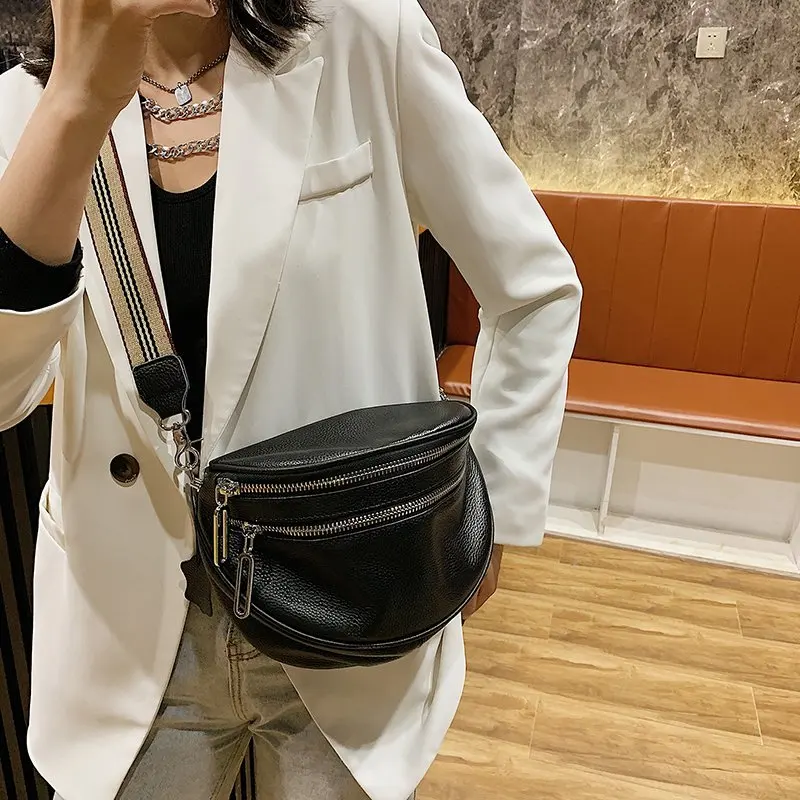 Luxury Genuine Leather Handbags New Designer Fashion Cowhide One Shoulder Handbag Diagonal Multi-Purpose Chest Bag 2