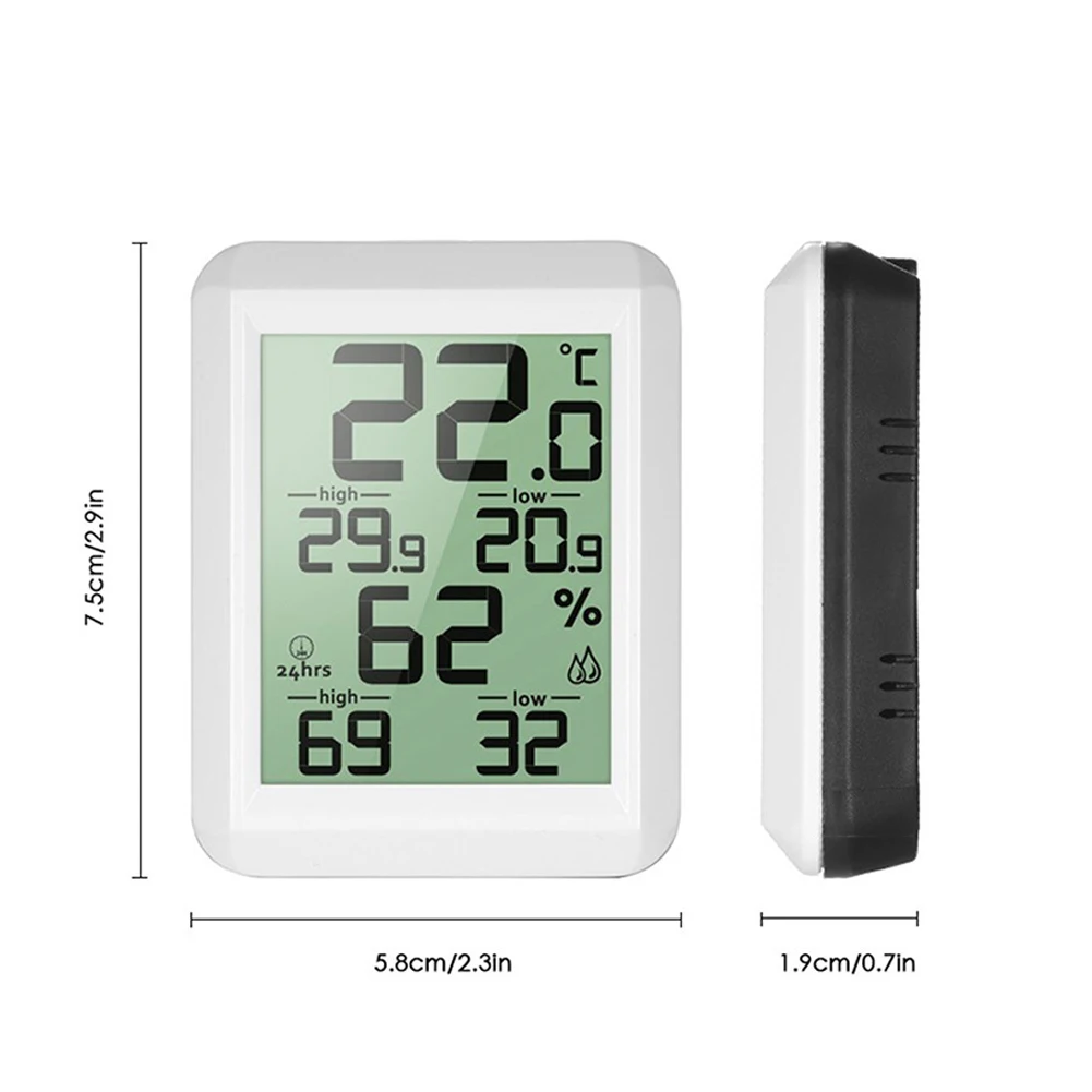 Многофункциональный беспроводной термометр закрытый гигрометр офисная Цифровая метеостанция ЖК-дисплей настольный температурный монитор для дома
