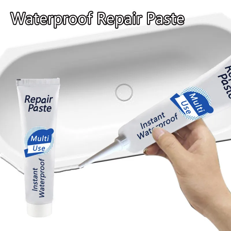 

1 Piece Instant Waterproof Repair Paste For Kitchen Bathroom Caulk Waterproof Glue Transparent