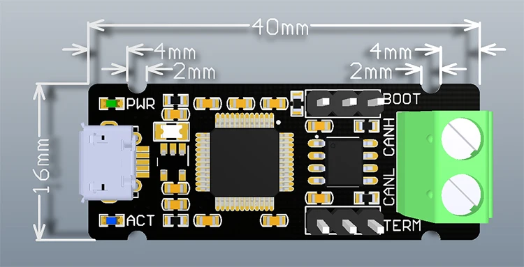 Usb к может Модуль Candomabus