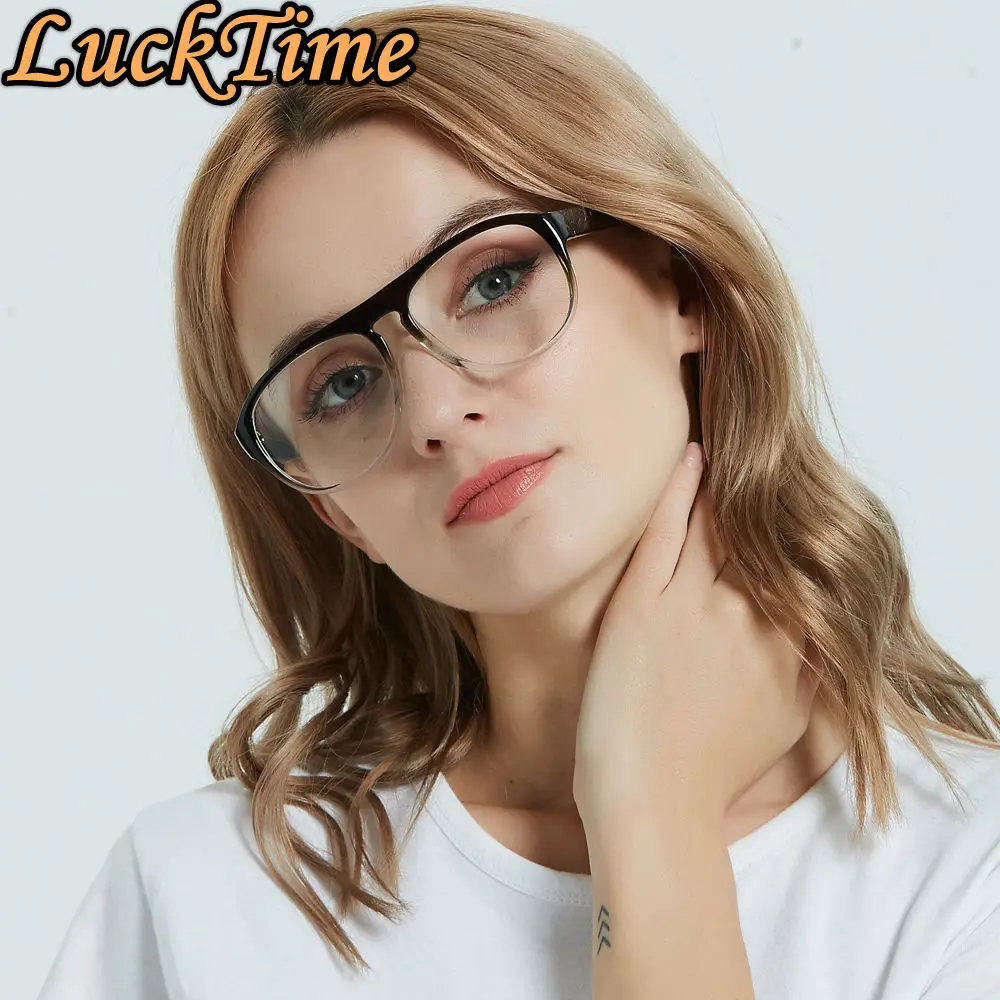 

LuckTime Vintage Round Glasses Frame Fashion Men Women Unisex Myopia Glasses Frame Lucky Time Prescription Eyeglass frames #6009