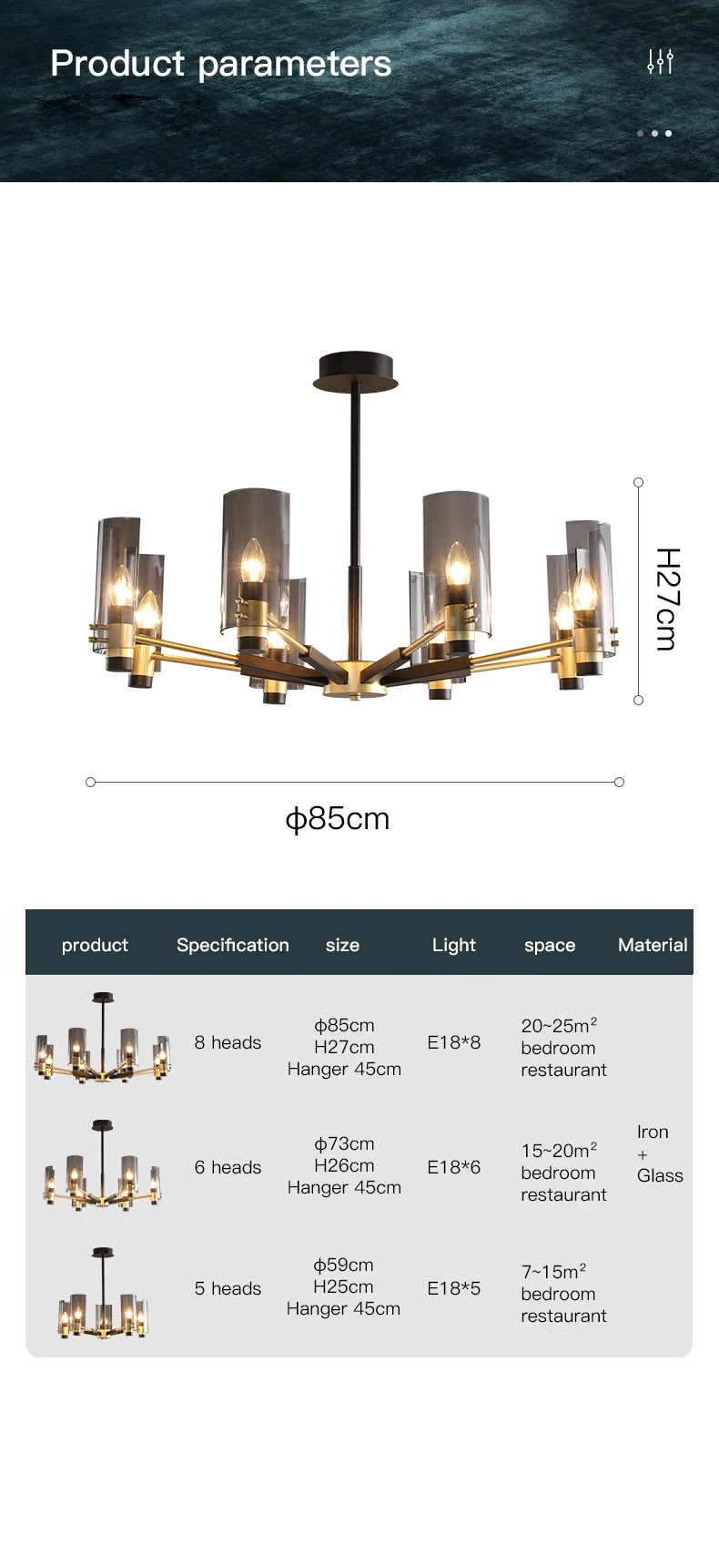 Postmodern Pendant Light For Living Room Dining Table Nordic Bedroom Loft Hall Kitchen Hanging Lamp Black Iron Indoor Chandelier round chandelier