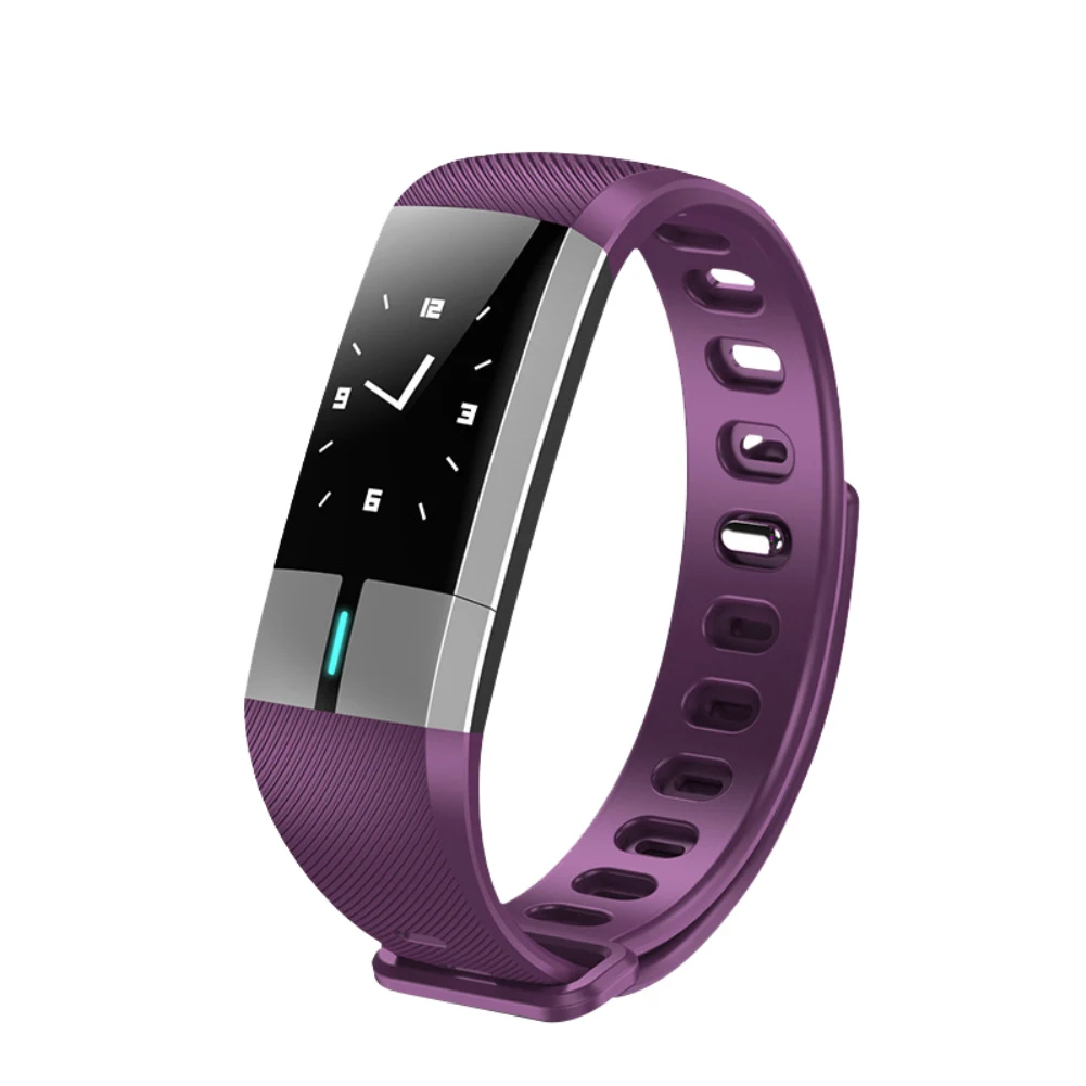 Purple G19 умный браслет Bluetooth водонепроницаемый фитнес-трекер для измерения сердечного ритма SmartBracelet спортивный шагомер браслет G19 умный Браслет - Цвет: Purple