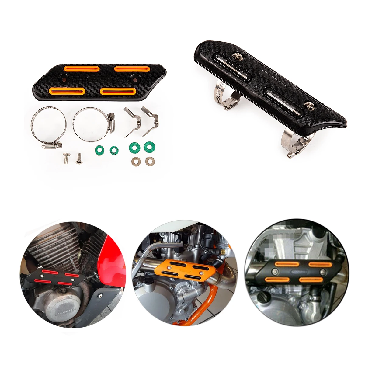 Exhaust Heat Shield Protector Antiscalding Guard For Ktm Exc Sxf Excf