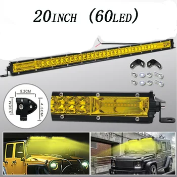 

Replacement LED Light Bar Ultra Slim Combo Off-road Car Parts 6000K White