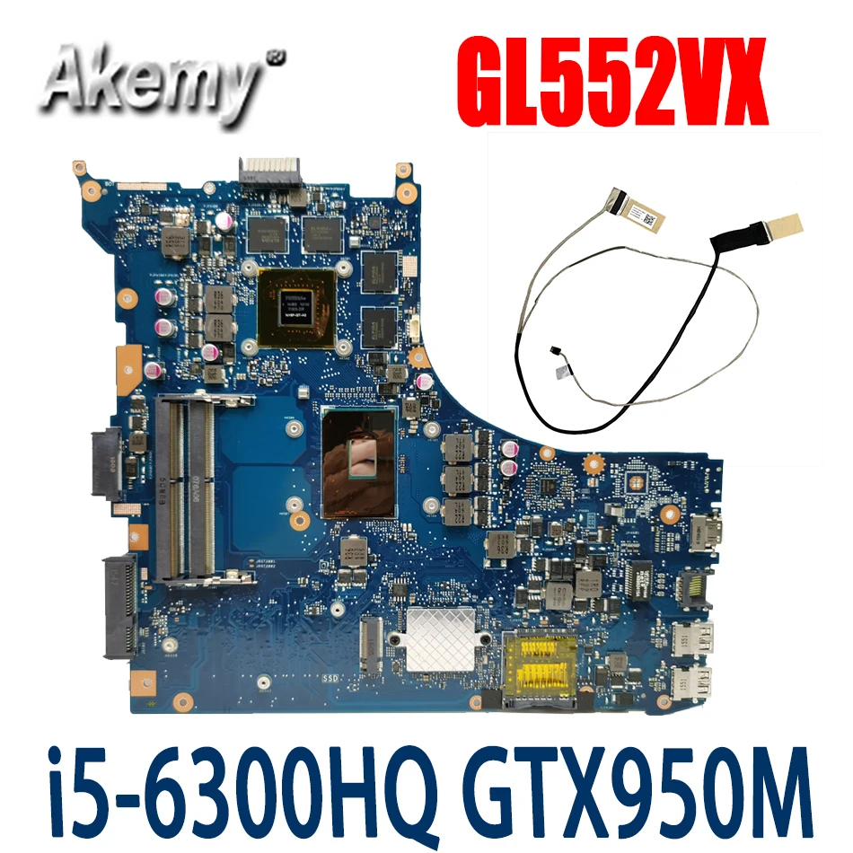 GL552VW REV.2.1 Материнская плата ноутбука I5-6300HQ GTX950M/4 ГБ для ASUS ROG GL552VX GL552V материнская