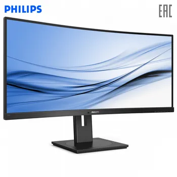 

LCD Monitors Philips 345B1C PC peripherals computer game monitor 34'' 21:9 3440x1440UWQHD VA Curved nonGLARE 300cd/m2 H178°/V178° 3000:1 80M:1 16.7M 5ms