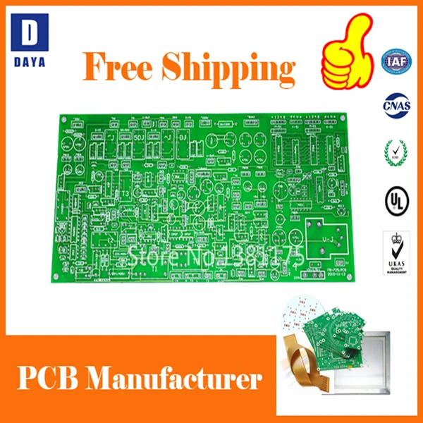 

DDAYA Free Shipping Quick Turn Low Cost PCB Prototype Manufacturer, FR4 Aluminum Flexible PCB, Solder Paste Stencil, 005