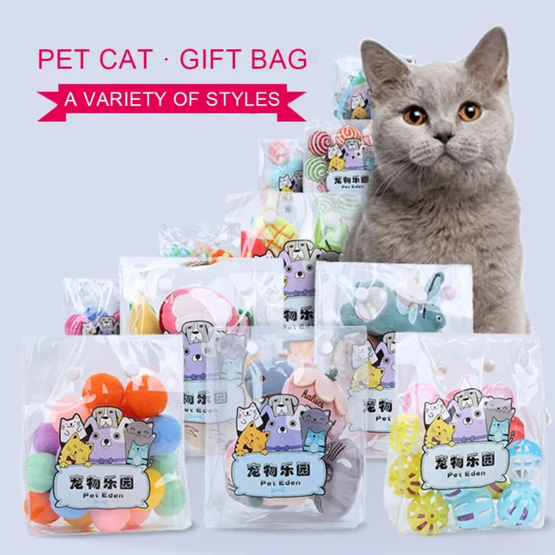 

Multiple Pieces Pet Cat Plush Ball Toy Set Spree Sisal Rope Weave Ball Cat Toys Funny Cat Chasing Playing Toys (random Color)