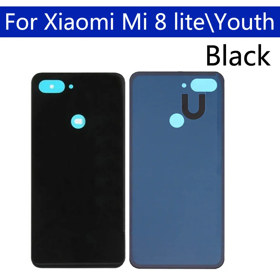 Задняя крышка батарейного отсека для Xiaomi mi 8 Lite mi 8lite mi 8 Youth задняя крышка батарейного отсека чехол на заднюю крышку корпус замена корпуса