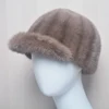Hot Hale Men Real Mink Fur Straw Hats Men Winter Hats Mink Fur Hats Street Trendy Hip-hop Hat Caps Brimless Cap Beanies For Men 5