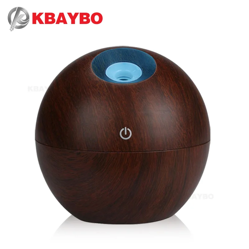 

USB Aroma Essential Oil Diffuser Ultrasonic Mist Humidifier Air Purifier 7 Color Change LED Night light for Office Home 130ml