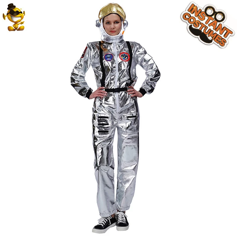 Women Astronaut Spaceman Costume Fancy Dress Party Astronaut Dress ...