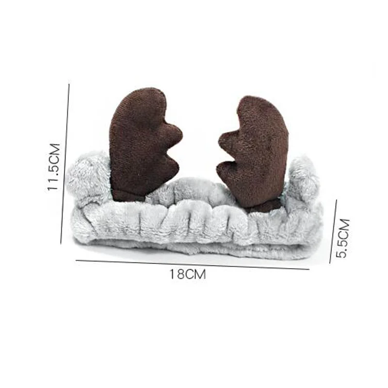 Осенне-зимняя новая лента для волос рога оленя для волос, Корейская версия милой рождественской повязки на голову с рогами, повязка на голову для мытья макияжа