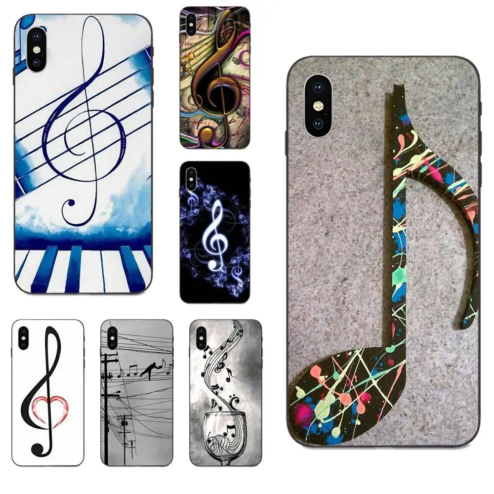 

Music Notes For Galaxy C5 C7 J1 J2 J3 J330 J5 J6 J7 J730 M20 M30 Ace Core Max Mini Plus Prime Pro TPU Case Accessories