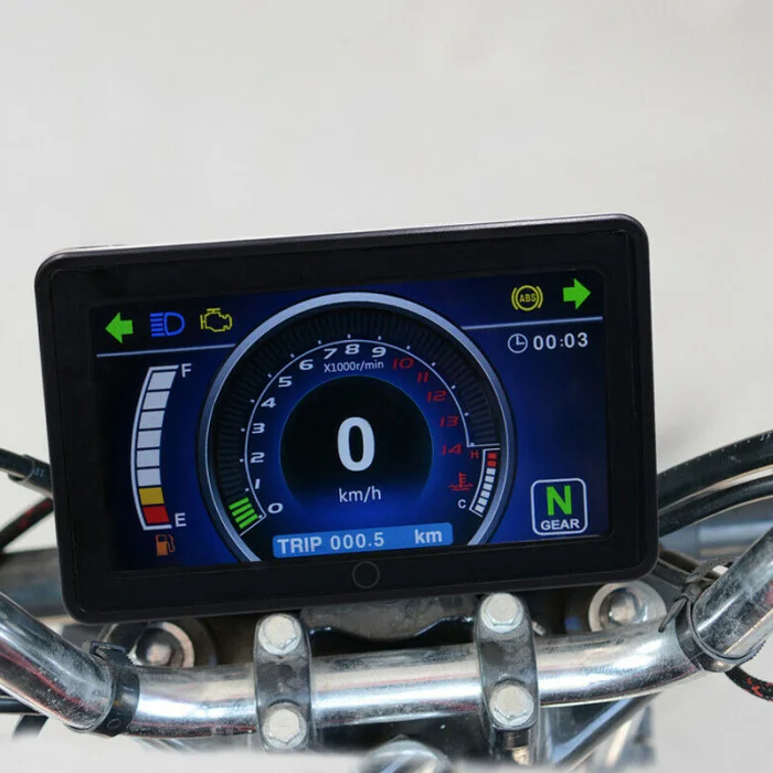 Hot Motorcycle LCD Screen Speedometer Digital Waterproof Multi-function Odometer J99