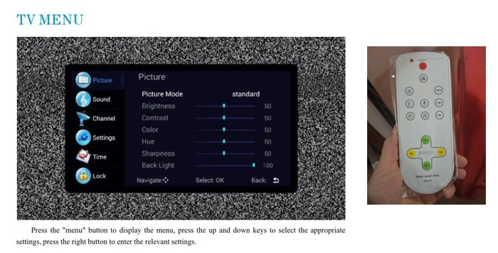 TV & remote control