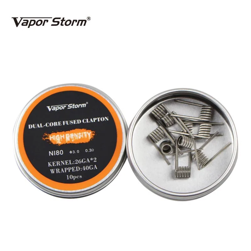 NI80 нихромовая катушка Vapor Storm высокая плотность Alien V2 Juggernaut Предварительно Построенная RDA нагревательная катушка для электронной сигареты RDA RBA RDTA