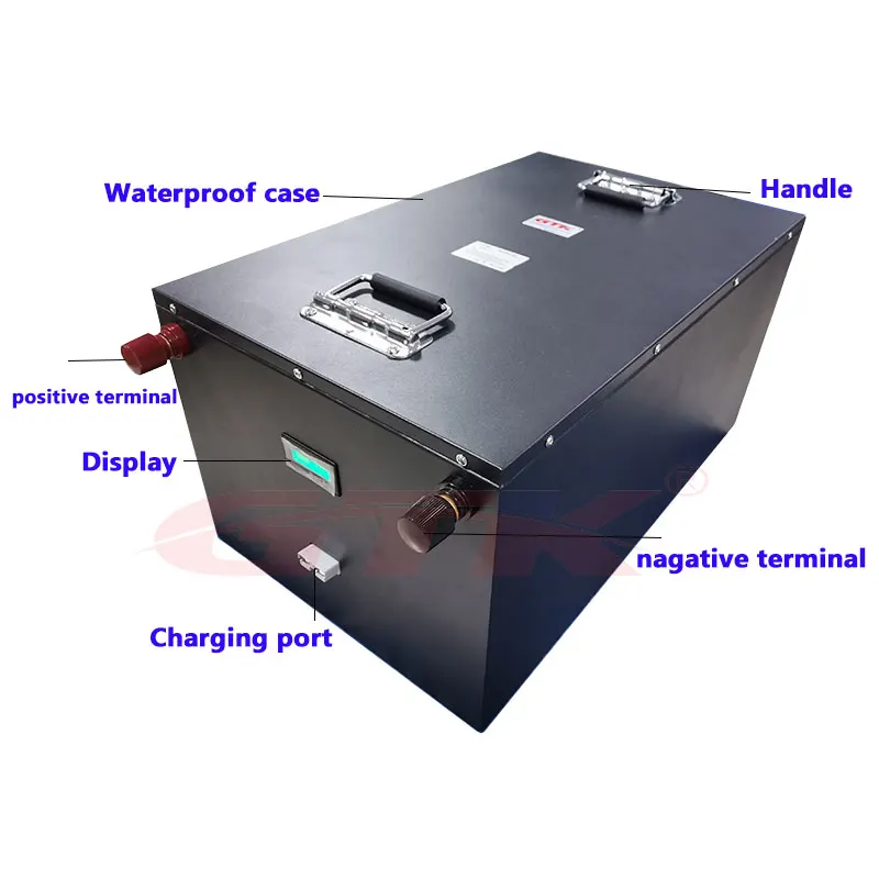LTO 52V 100Ah литиевая Батарея использовать 2,4 v мешочек клеток для 48v 52v мотоциклов солнечной системы трехколесный самокат+ 10A Зарядное устройство