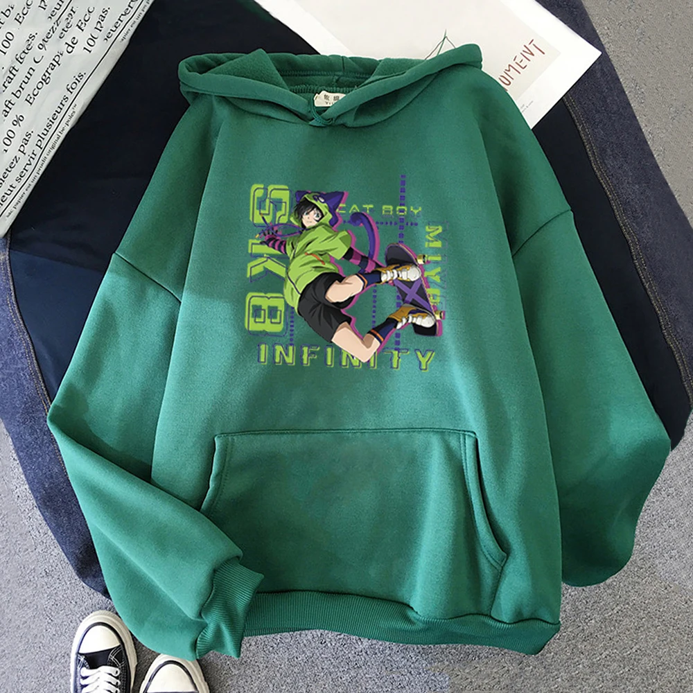 

Miya Kawaii Oversized Hoodie Women SK8 The Infinity Print Cool Guy Aesthetic Skateboard Cute Caeton Streetwear Casual Korean Tos