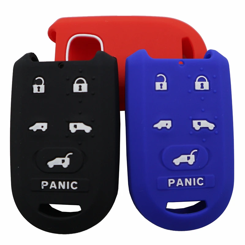 Purple Silicone Rubber Keyless Entry Remote Key Fob Case Skin Cover Protector for Honda 3+1 Buttons