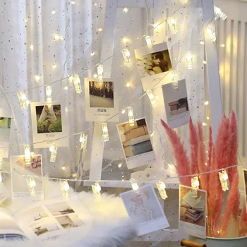 

Photo Clips LED String Light For Photo Display,Home Bedroom/Coffee Shop/Restaurant Wall Decoration,Wedding Party Photo Display