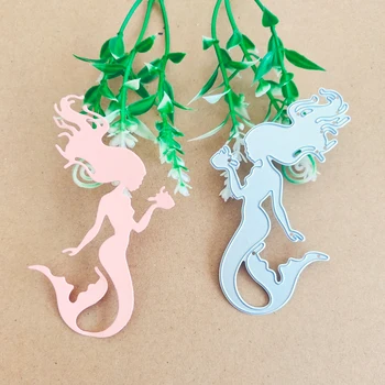 

Mermaid woman fish tail decorative metal cutting die cutting book paper knife stamping die