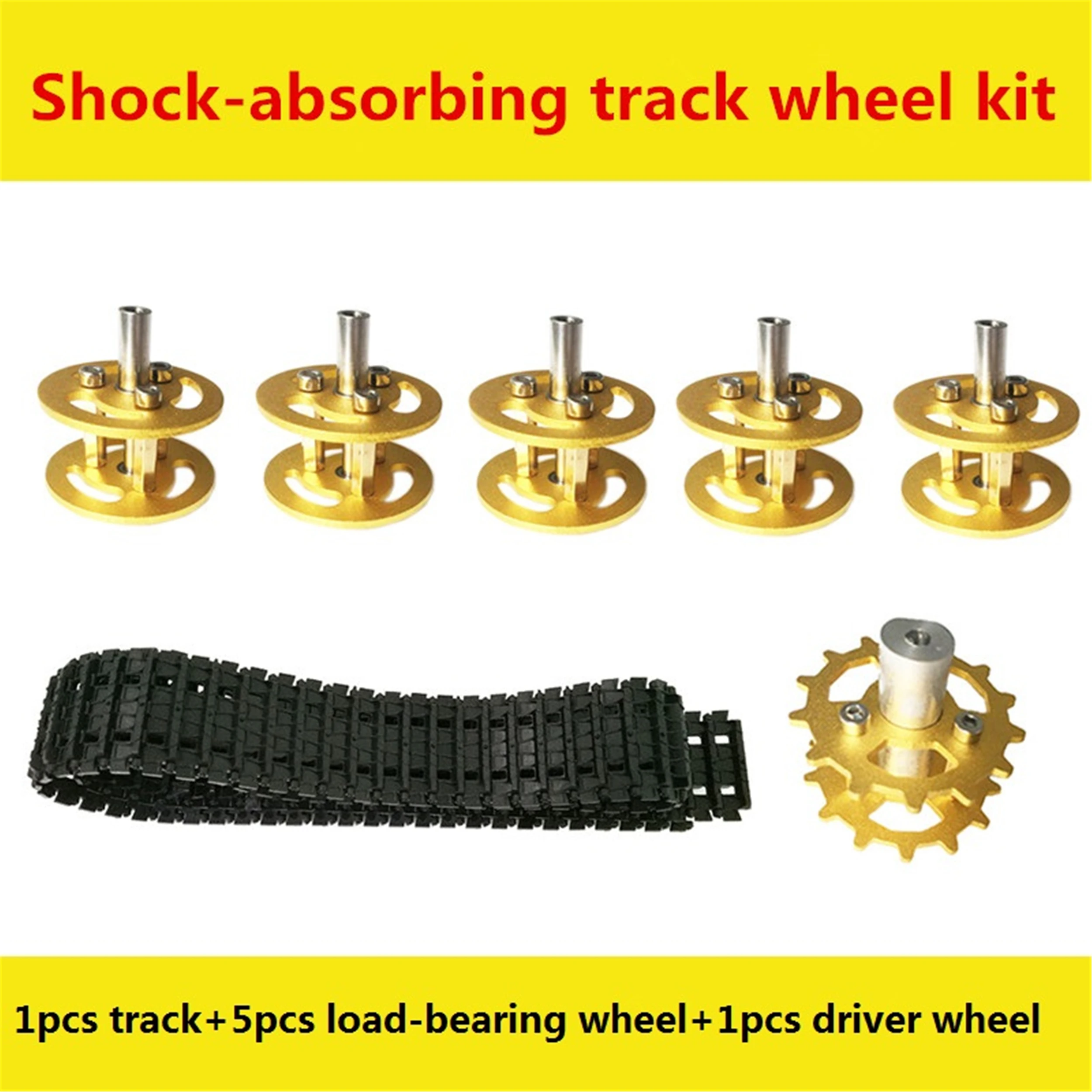 Амортизирующая гусеница резервуара + металлическое колесо нагрузки драйвера из