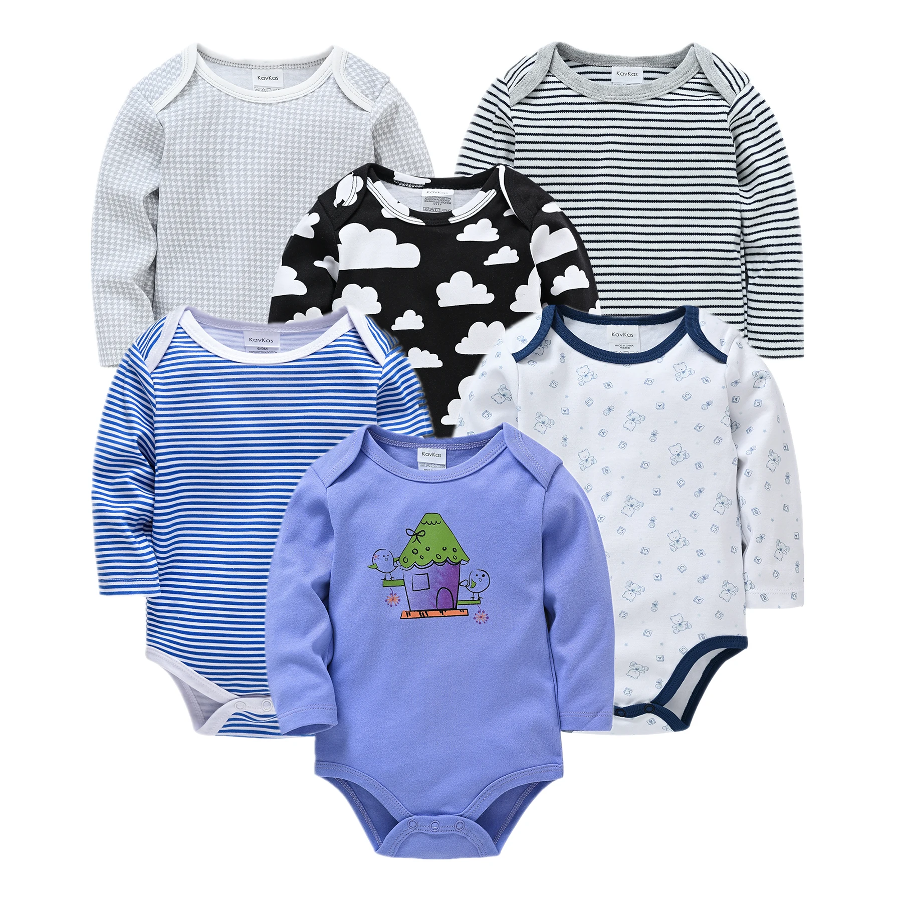 3/6PCS Sleepers Baby Pyjamas Newborn Girl Boy Pijamas bebe fille Cotton Breathable Soft ropa bebe Newborn Sleepers Baby Pjiamas