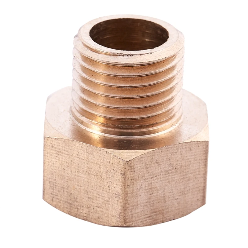 3/8BSP x 1/4BSP M/F Threaded Hex Head Brass Pipe Reducer Bushing 5pcs