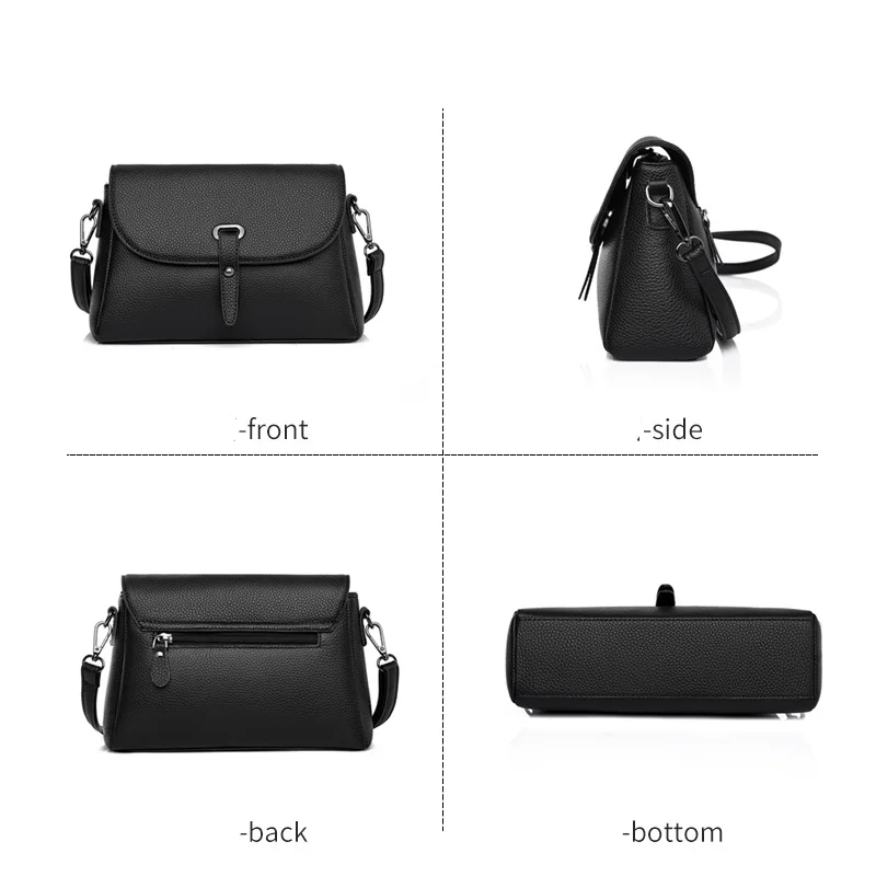 Hoge kwaliteit lederen handtassen damestassen merk vrouwelijke crossbody ontwerper natuurlijke koeienhuid vrouw schoudertas_voghion.com