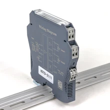 35mm DIN rail analog converter 0-10v 4-20ma signal isolated transmitter