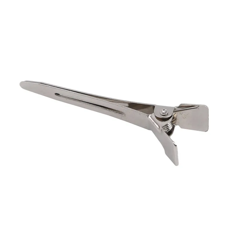 Metal Hairdressing Clip Studio Hand Push Corrugated Clip Positioning Clip Boxed Duckbill Clip Long Hair Clip Hairpin Accessories
