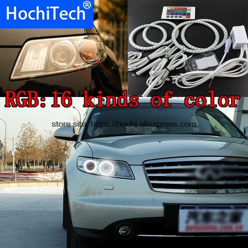 HochiTech с несколькими цветами RGB Цвет светодиодный Ангельские глазки гало кольца