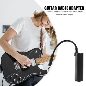 

Durable Guitar Cable Adapter Delicate Design For iPhone iPad iPod Guitar Link Audio Interface Cable AMP Effect Pedal Adapter
