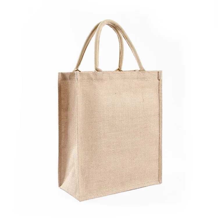 Новая джутовая хозяйственная сумка, ретро Джутовая сумка, зеленая Льняная сумка, многофункциональная сумка-тоут, сумка для хранения из бутика - Цвет: 30x39x15cm