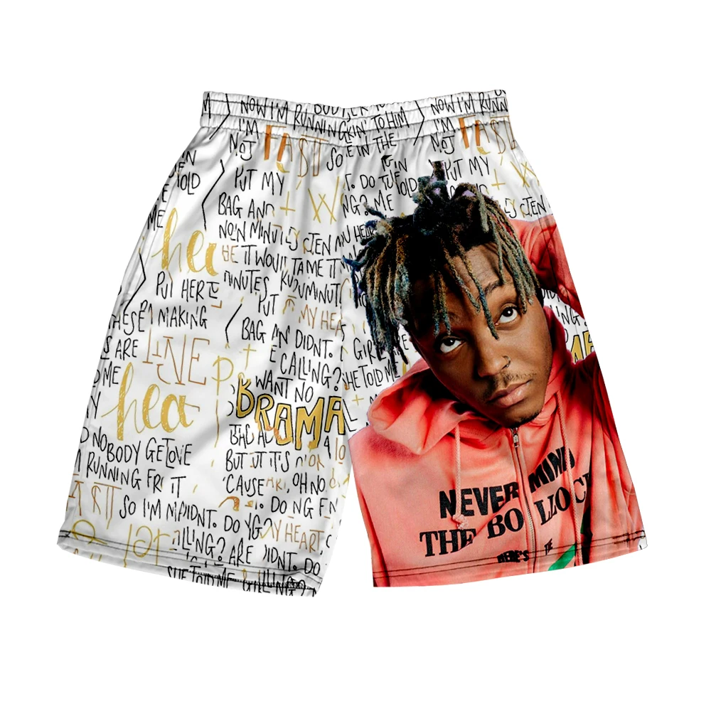 Повседневные мужские шорты Juice Wrld, летние мужские шорты для фитнеса с 3D карманами, одежда для бодибилдинга, мужские шорты для прогулок, тренировок, бега
