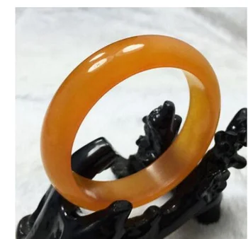 

new hot Chinese Natural Beautiful Orange Nephrite Jade Bangle Bracelet 60mm
